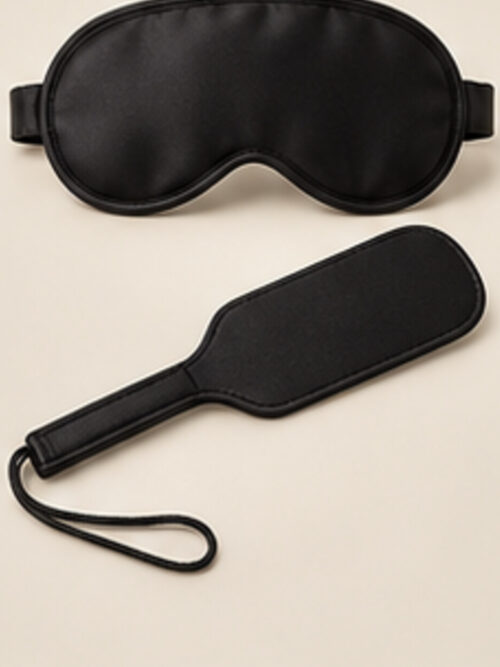 After Dark Blindfold & Paddle Set