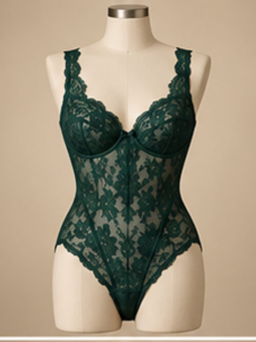Emerald Envy Mesh Bodysuit