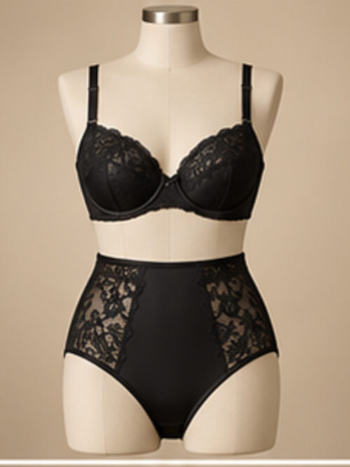 Classic Noir Balconette Set
