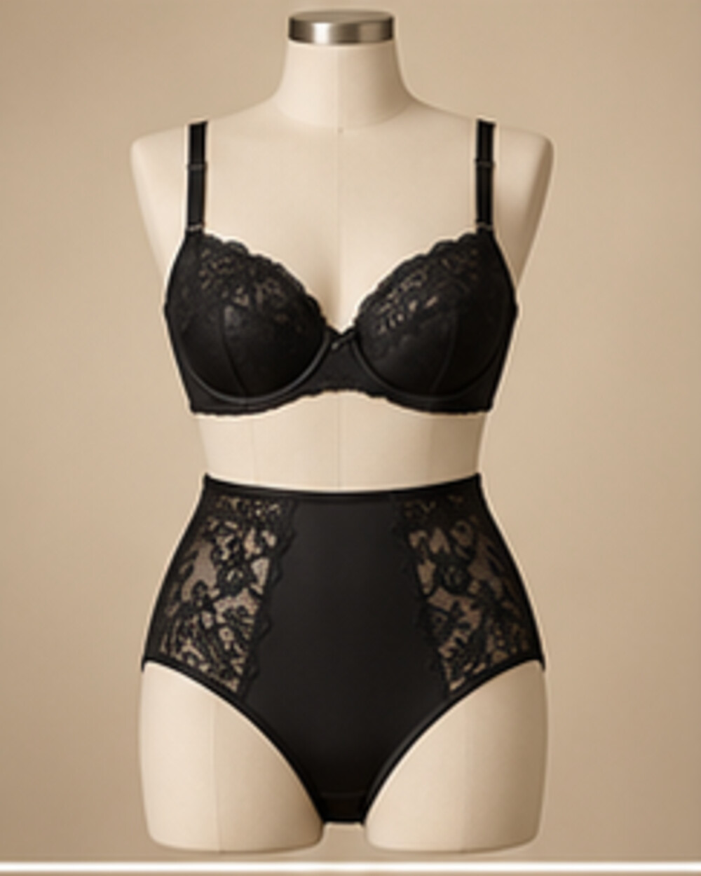 Classic Noir Balconette Set