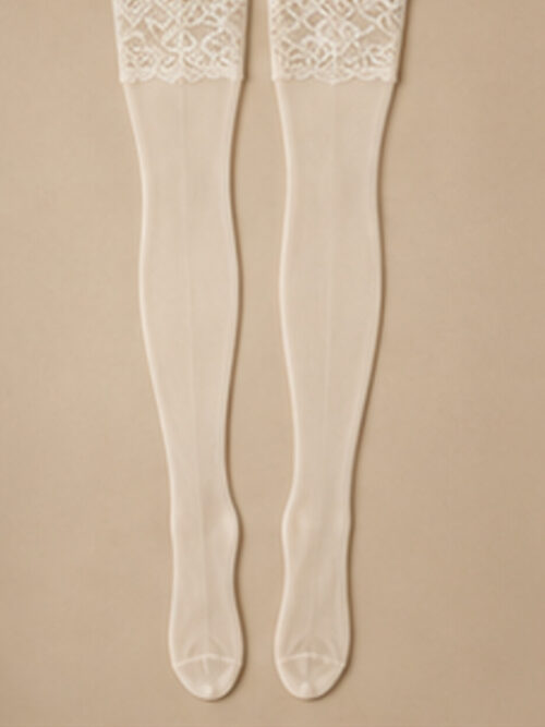 Noir Lace-Top Hold-Ups