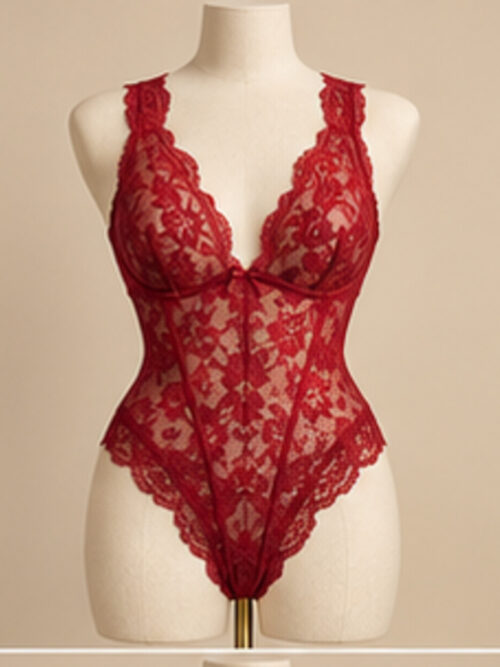 Scarlet Desire Crotchless Teddy