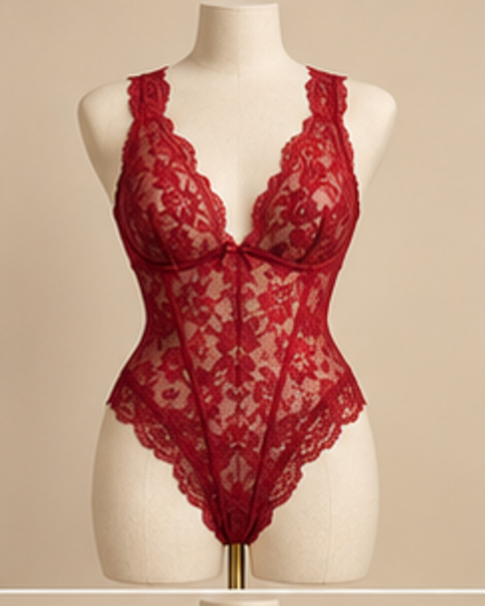 Scarlet Desire Crotchless Teddy