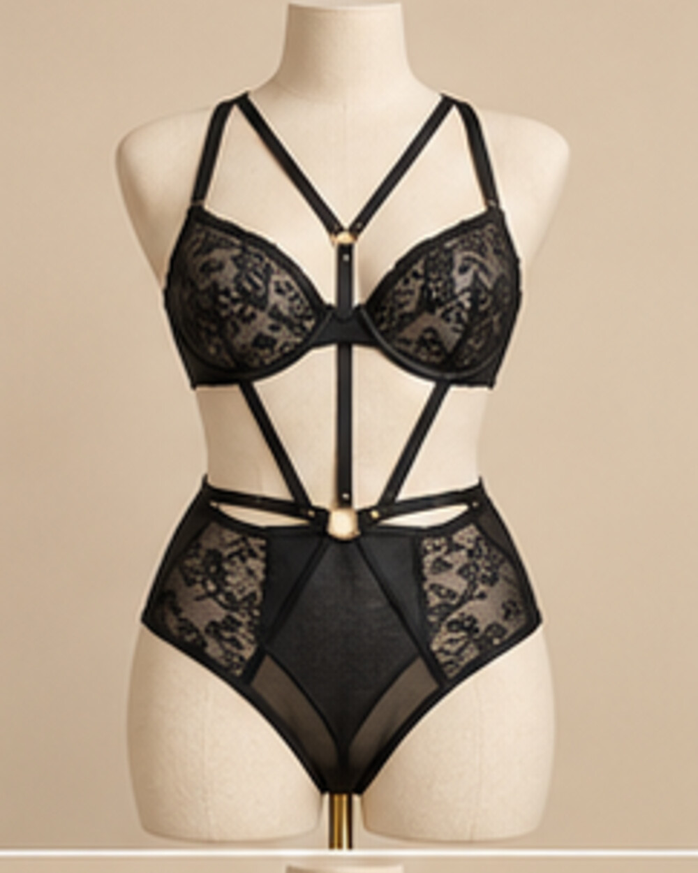Noir Seduction Harness Set