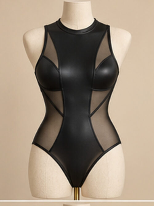 Dark Fantasy Wet-Look Teddy