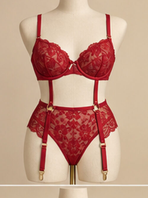 Red Room Suspender Set