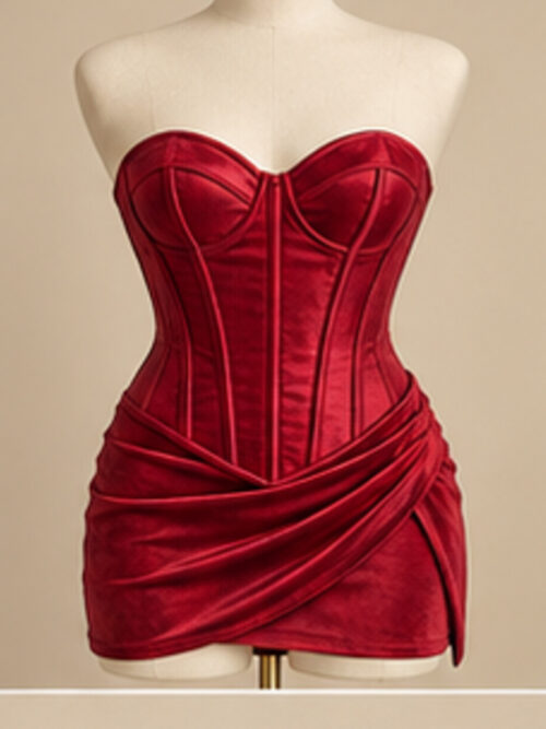 Scarlet Flame Corset Dress