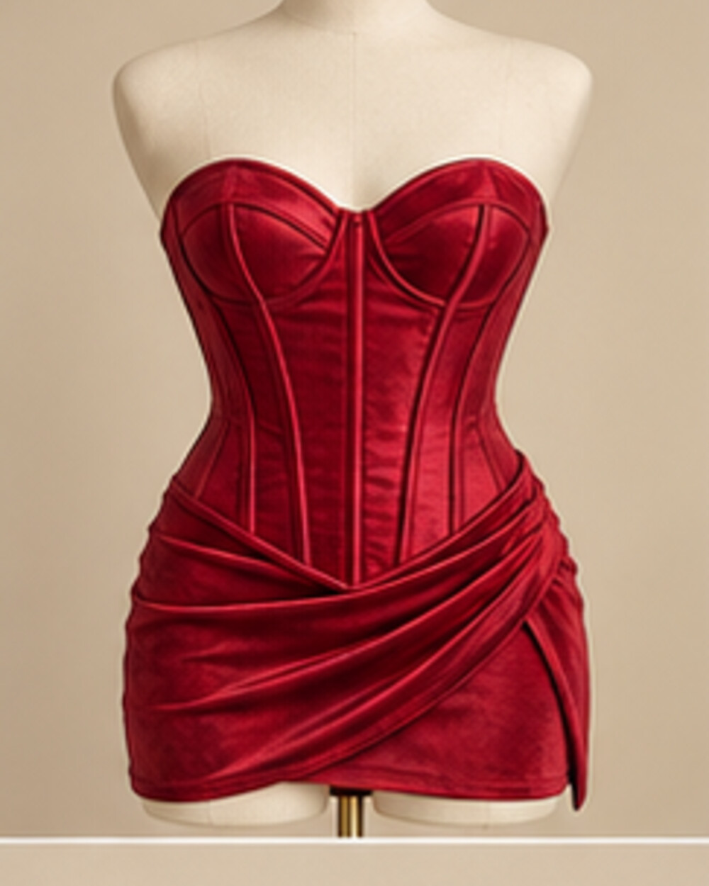 Scarlet Flame Corset Dress