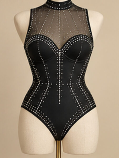 Black Diamond Rhinestone Body