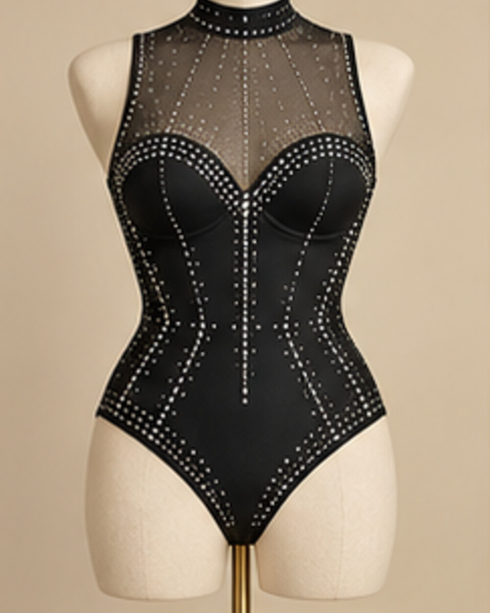 Black Diamond Rhinestone Body