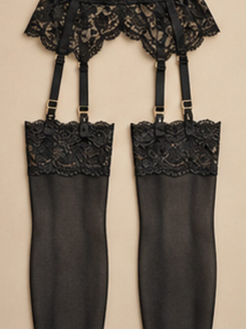 After Dark Garter & Stocking Set