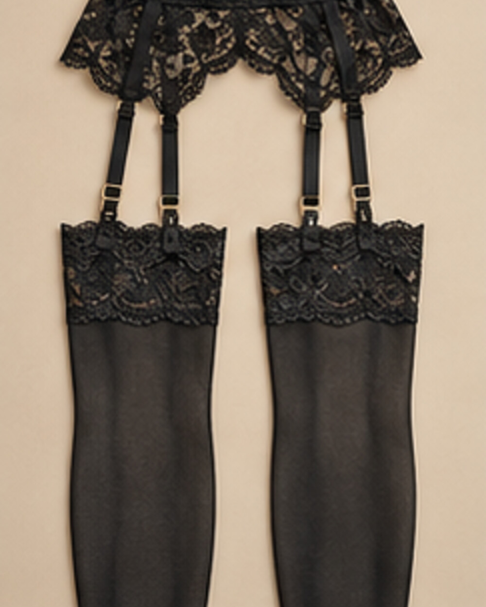 After Dark Garter & Stocking Set