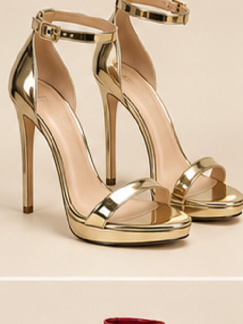 Golden Hour Metallic Heels