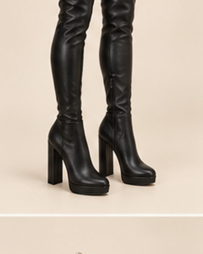 Dark Fantasy Thigh-High Boots