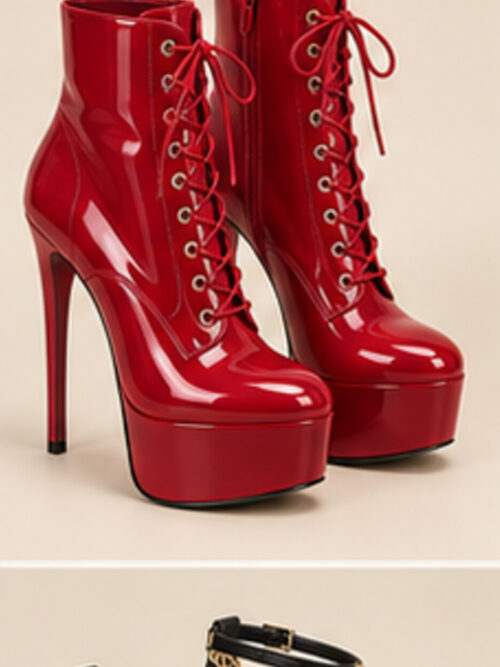 Scarlet Fever Lace-Up Boots