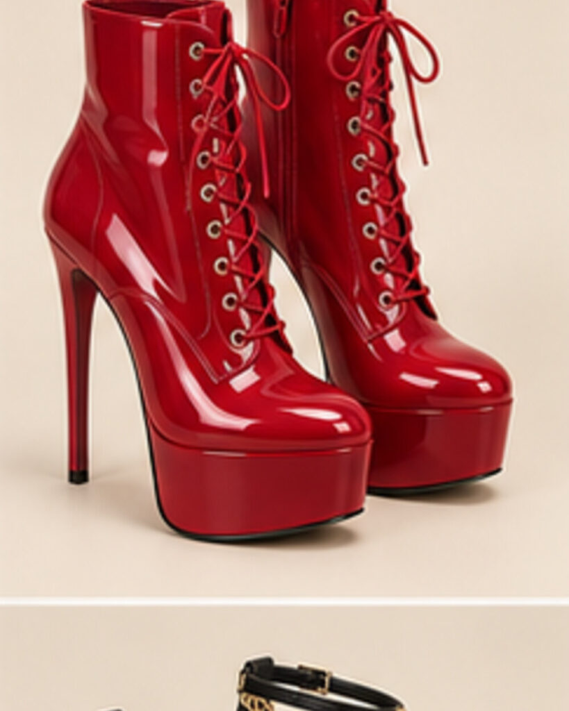 Scarlet Fever Lace-Up Boots